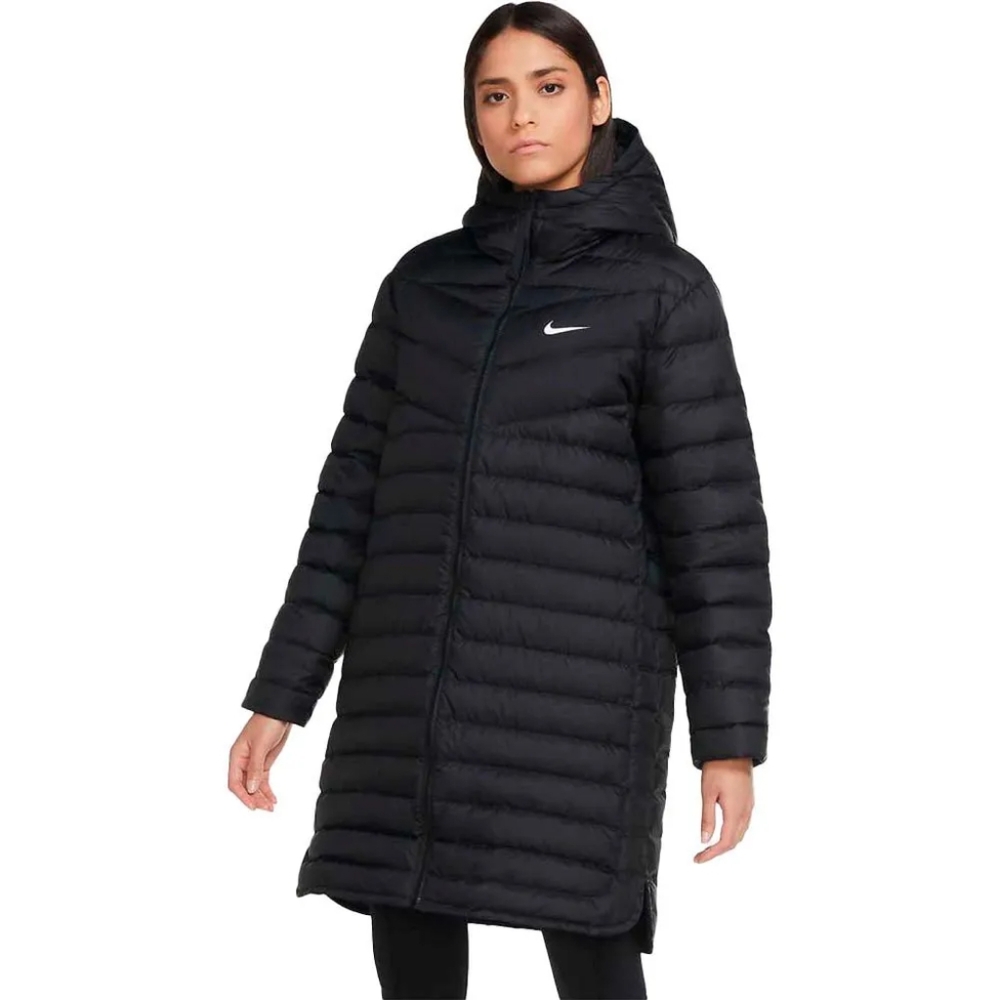 EUC Black Nike Windrunner Down Jacket - Small